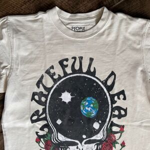 People of Leisure Men's The Grateful Dead‎ T-Shirt, Cream,S(NWOT)